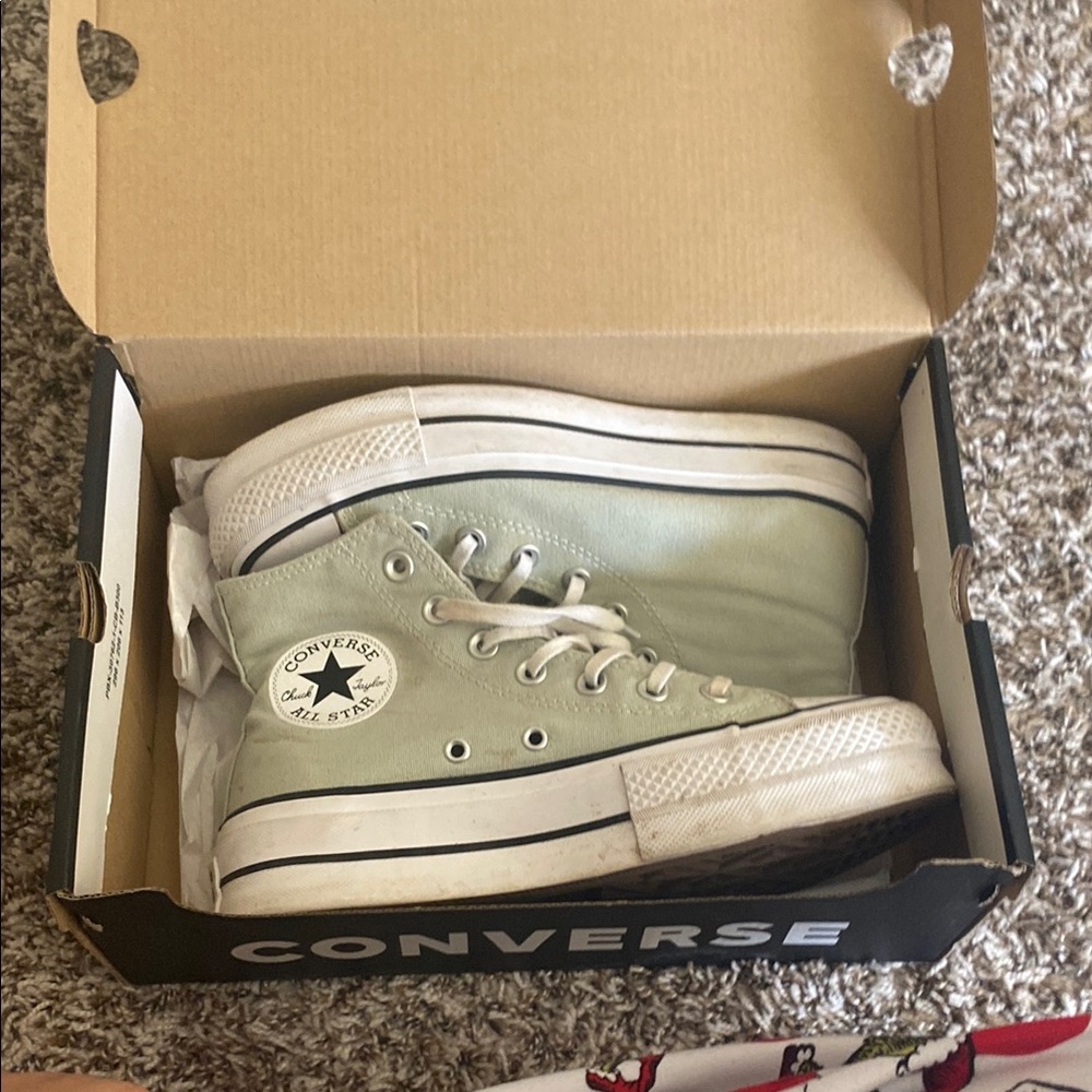 Converse All Star High Top Sneakers - Light Green